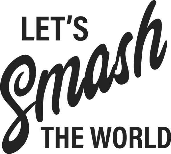 Sticker de Naked Lukas que dice Let's smash the world